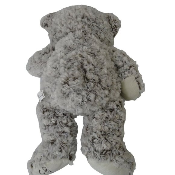 FAO Schwartz Bow Tie Plush Teddy Bear Stuffed Animal Curly Frosty Hair Brown 18" - Picture 4 of 8